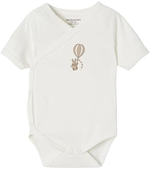 VERTBAUDET Lot de 5 bodies bébé manches courtes Montgolfière écru 1M(54CM)
