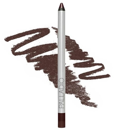 Palladio Precision Eyeliner, Silicone Based, Rich Pigment, Gentle Application, Dramatic Smoky Effect to Soft Everyday Wear, Sensitive Eyelids, Sets Itself, Can be Sharpened, Dark Chocolate