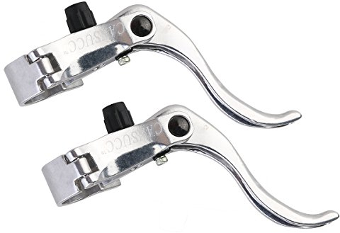 Fixed Gear Bremsgriff Set 22 2mm/24mm für Fahrräder Leichte Aluminium Legierung Silber Farbe