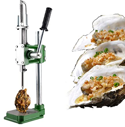 ZhiLianZhao Robuster Oyster Shucking Opener, Verstellbarer Austernöffner mit Austernmesser, Handschuhe, Edelstahl in Lebensmittelqualität, Einfache Bedienung
