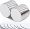 MIN CI 20x2mm Magnete Stark Groß, 18 Stück Neodym Magnet Selbstklebend Stark Magneten für Magnettafel Kühlschrank Starke Magnete Rund Klein Flach Klebe Magnet