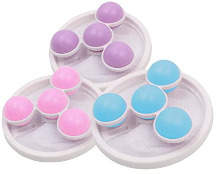 Tiardey 3PCS Floating Hair Filtering Mesh Washing Machine Hair Filter Cleaning Mesh Bag Reusable Household Hair Filter Net Pouch