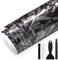 GRTHTATI 150cm x 30cm Forged Carbon Autofolie Selbstklebend Auto Folie Blasenfrei mit Luftkanälen Carbonfolie für Auto & Motorrad (Silber Glanz, 30cm x 150cm)