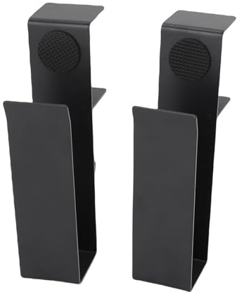 AMAKO Support Latéral pour Ordinateur Portable, Réglable et Économique d'Espace, Organisateur de Bureau Robuste en Acier au Carbone pour Espace de Travail à Domicile