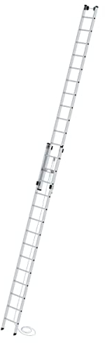 Aluminium-Seilzugleiter 2 x 14 Sprossen 21214