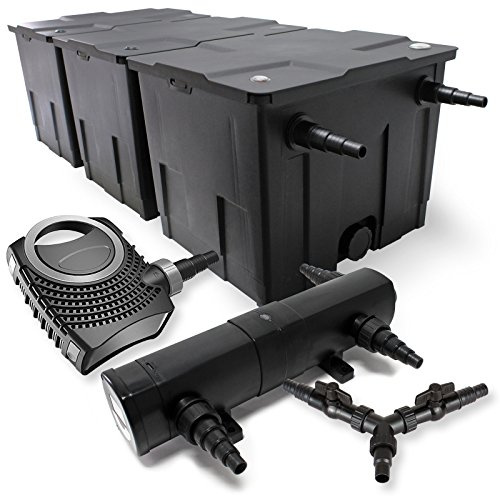 SunSun Juego de filtros 90000l Estanque 24W clarificador neo10000 80W Bomba jardin