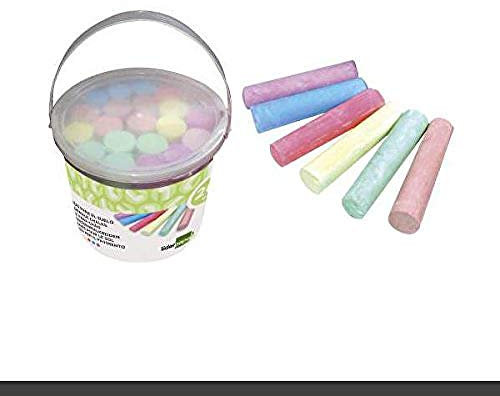 Liderpapel Pavement gessetti drum (confezione da 20) SQ74355, Modelli/Colori Assortiti, 1 Pezzo