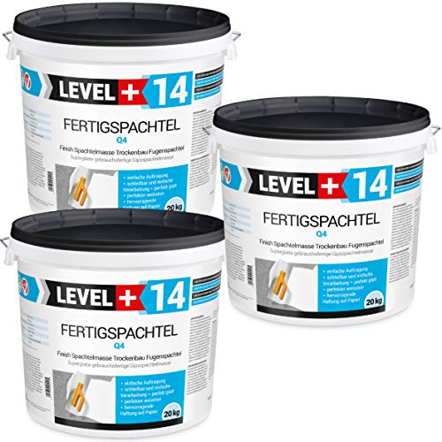 60 kg Fertigspachtel Spachtelmasse Glättspachtel Fugenspachtel reinweiss Weiß RM14