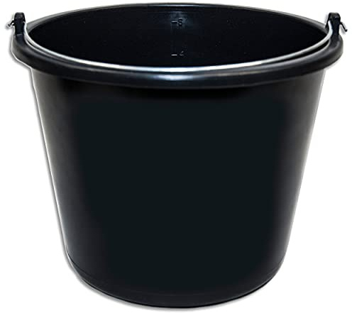 Stella Bucket Baueimer für die Baustelle - schwarz (5 Liter)