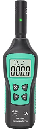 Contador Geiger, Medidor EMF Detector de Radiación Detector de Radiación Digital 3 en 1 Detector Digital Recargable Mini Detector EMF con retroiluminación LCD para el hogar, la oficina, al aire libre