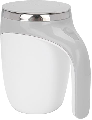 BuyWeek Selbstrührende Tasse, 380 ml Selbstrührender Becher Selbstmischende Kaffeetasse Magnetische Automatisches Mischen Kaffee Tee Heiße Schokolade Milchbecher für das Heimbüro