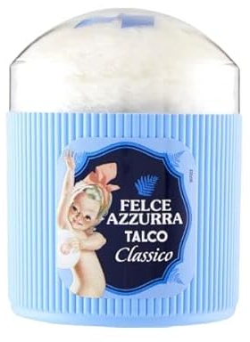 Felce Azzurra Classico - Talco in Polvere Profumato per il Corpo con Spugnetta (250gr)