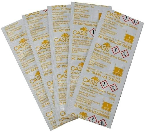 Pasha81 Oasis 8.5 mg Emergency NADCC water Purification Tablets (50)