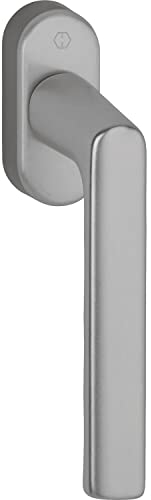 HOPPE 11950080 Fenstergriff Hamburg, Aluminium Edelstahl-Effekt,