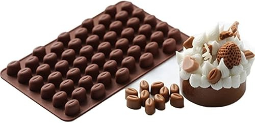 TTOA - 1 Pc Coffee Bean Silicone Chocolate Mould | Non Stick Candy Mould | Gummy Bean Mould | Cake Decoration
