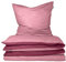 Schiesser Bettwäscheset Doubleface | 2-teilig | Zweifarbig | Feinbiber | 100% Baumwolle | Oeko-Tex Zertifiziert | Reißverschluss | 135x200cm + 80x80cm | Rosa