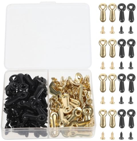UKCOCO Clips De Support Pour Cadre Photo 120 Pièces Avec Vis Boutons Tournants Métalliques Pour Fixation Facile Cadres Photo Artisanaux Décoration Murale