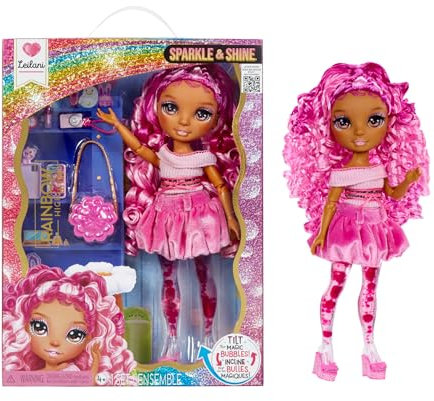 RAINBOW HIGH Sparkle & Shine Doll - Leilani - Muñeca de Moda de 28 cm con Pelo Rosa y Burbujas Mágicas en Las Piernas, Color, Estilo, Juego, Coleccionable, para Niños de 4 a 12 Años o Más