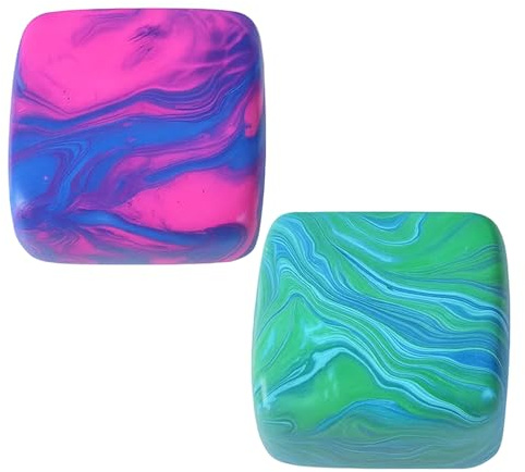 2 Pack Squishy Cube, Fidget for Stress Relief, Squishy Stress Relief , Autism Fidget, Classroom Prize, Stress Cube, Stress Balls for Adults