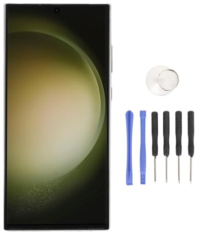 Dispositivo digitalizador de pantalla táctil de repuesto de pantalla LCD S23 Ultra 5G SM S918B S918U S918U1 S918U1 S918W S918E S918A (verde)