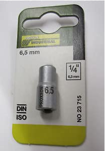 PROXXON 23715 Socket Spanner Insert 6.5 mm Drive 6.3 mm (1/4 Inch)