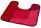 Kleine Wolke WC-Vorleger Ravenna rot 50 x 50 cm