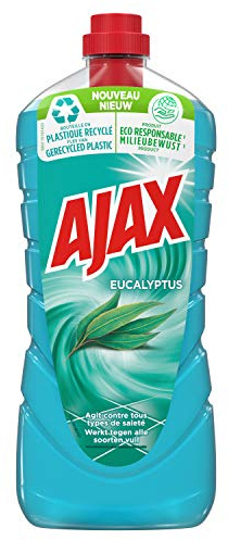 Ajax Nettoyant Sol Rel Eucalyptus 1,25 L - Lot de 4