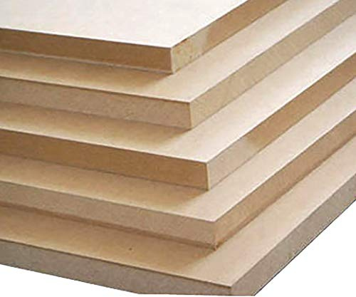 DGWOOD Custom Size 1/2'' (12mm) X 12'' X 12'' MDF Board (6 Sheets)