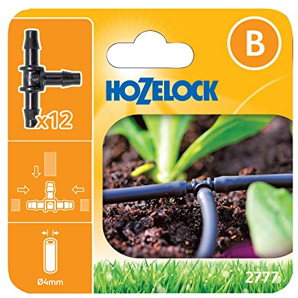 Hozelock T Piece Connectors 4mm (12 pack)