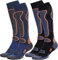Ozaiic Merino Wollsocken Skisocken für Damen & Herren, Atmungsaktive Kompressionsstrümpfe Thermosocken, Warme Dicke Wintersocken Kniehoch für Outdoor-Sport, Snowboarden