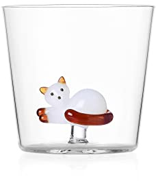 Ichendorf Tumbler Katze liegend Schwanz Bernstein – 35 cl