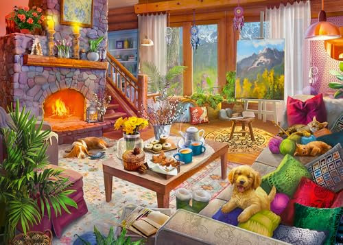 Ravensburger Cosy Cabin 1000 Piece Jigsaw Puzzles for Adults and Kids Age 12 Years Up