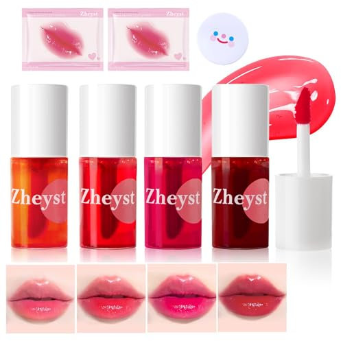 Tintas Labiales Pintalabios Permanente Tinte De Labios Gloss Liquida Water Tint Coreana Lip Maquillaje 4 Piezas LíQuidas Hidratante Mejillas Brillo Hydrating Cheek Hold Lipstick LáPiz Labial