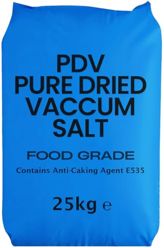 AH Pure Dried Vaccum Salt 25kg - Food Grade PDV Salt - Packaging May Vary | Ideal for Cooking, Ponds & Water Softening