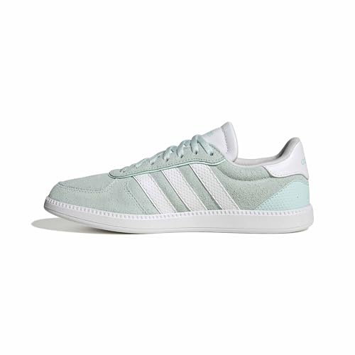 adidas Femme BREAKNET Sleek Shoes, Halo Mint/FTWR White/FTWR White, 36 2/3 EU
