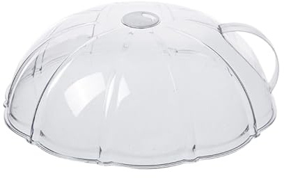 Resistente al calor, protección contra salpicaduras de microondas con asa, práctica tapa para platos y alimentos, cubierta antiseca para cocina, vajilla, calentar y cocinar, sin BPA, fácil de lavar