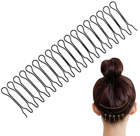 Elastiska tress-pins – justerbara remhandtag, dekorativa kantlås, kompakt franshållare, böjbara pinnar av legering | Professionella frisörtillbehör för kvinnor och tonåringar, bruddoft