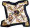 Bluelans® Damenschal Faux Seidenschal Seidentuch Blume Bandana Halstuch Kopftuch Schal 90 x 90 cm Bunte (Schwarz)