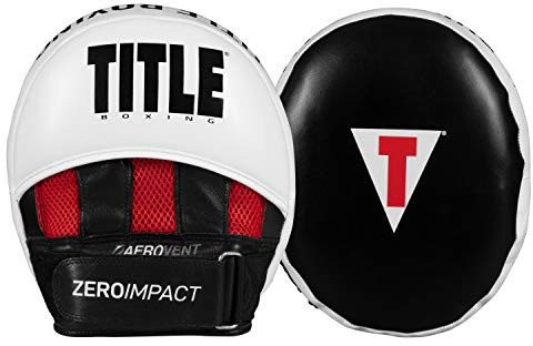 TITLE Boxing Zero-Impact 2.0 Muay Thai Pads - MMA, Kickboxing Equipment, Punching Pads, Focus Mitts - Black
