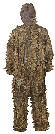 HYFAN Ghillie Trajes 3D Hojas Woodland Camuflaje Ropa Ejército al Aire Libre Ropa Militar Camo para Jungle Hunting, Paintball, Airsoft, Fotografía de Vida Silvestre, Halloween (Arena)