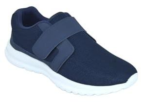 Pegasus Men's Wide Fit Trainer Touch Fastening Comfortable Trainers Navy 9 UK