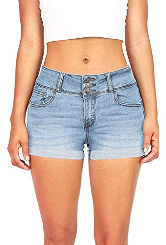 riou Pantalones Cortos Deportivos para Mujer Cintura Alta Ajustado Sólidos Retro Pantalones Casuales Señoras Elegant Suave y Cómodo Shorts con Bolsillos para Correr Playa Fitness Verano