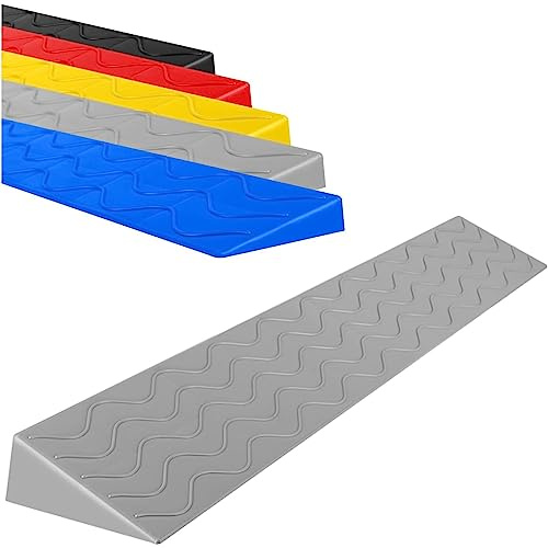 Tröskelramp, Rullstolsramp, Halkfria Inomhusramper, Bärbar Inomhus Soprobot Dörröppningar Trottoarramp, 1-10Cm Stigningskanal för Soprobot Rullstol Elfordon Scooter Badrumsveranda (Color : Gray, Siz