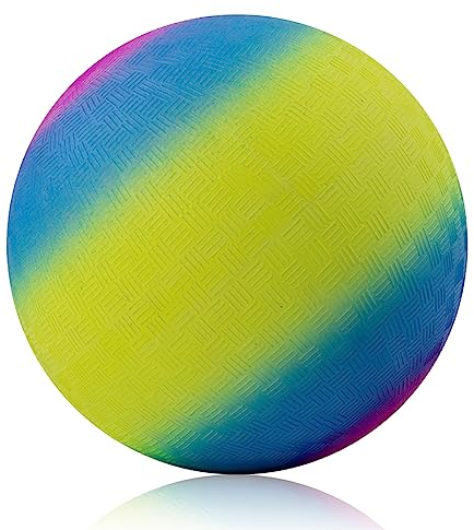 VIKSAUN PVC Bouncy Kickball, PVC Kinder Spielball, Fußball Softball, Strandball, Wasserball Fußball, Kinderball für Drinnen und Draußen, Durable Bouncy Ball für Kinder Geschenk (1 Stück)