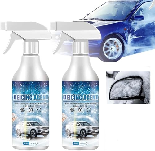 iekufes De - Icer - Descongelante para parabrisas de automóvil, espray de nieve para ventanas, spray de deshielo, spray de fusión, descongelador para parabrisas de automóvil, esencial de invierno