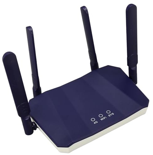 Septpenta 4G Lte Trådlös Router, 300 Mbps Höghastighetsöverföring, Wifi Hotspot-routrar, High Gain-antenn, Med SIM-kortplats, Samtidig Anslutning Av 16 Enheter För Hem Och Kontor(EU)