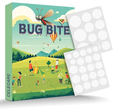 CELECARE 54 pcs Bug Bite Itch Relief Patch Kids | Mosquito Bite Itch Relief Stick Pen Alternative| Insect bite Relief Treatment