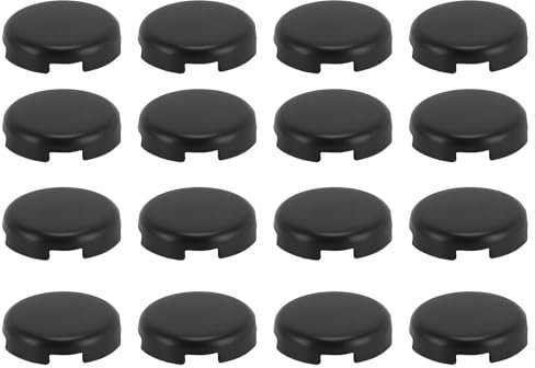 12 Pezzi di Ricambio per Cappucci per Joystick, Cappucci per Pulsanti da Gioco con Diametro di 20,2 Mm per Sallybox per Fightingbox per Tastiere Slimbox, Materiale ABS, Facile da