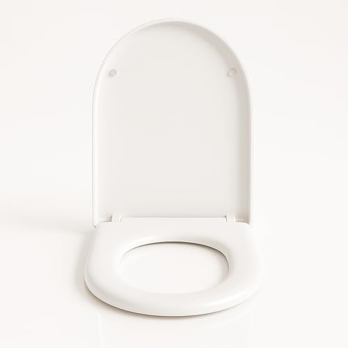 CLEANFORM D – Toilettensitz D-FORM mit Absenkautomatik (Soft-Close), Schnellverschluss & Top-Montage, hygienischer WC-Sitz aus PP, leise, langlebig & leicht zu reinigen, universelle Größe