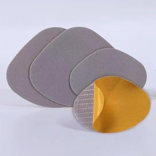 Toppa per riparazione scarpe da ginnastica con adesivo per tomaia e protezione del tallone, include solette per maggiore cuscino e supporto (B grigio chiaro)